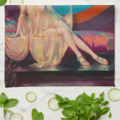 1925年のアラビア・サルタンの側室 キッチンタオル (折り畳み)