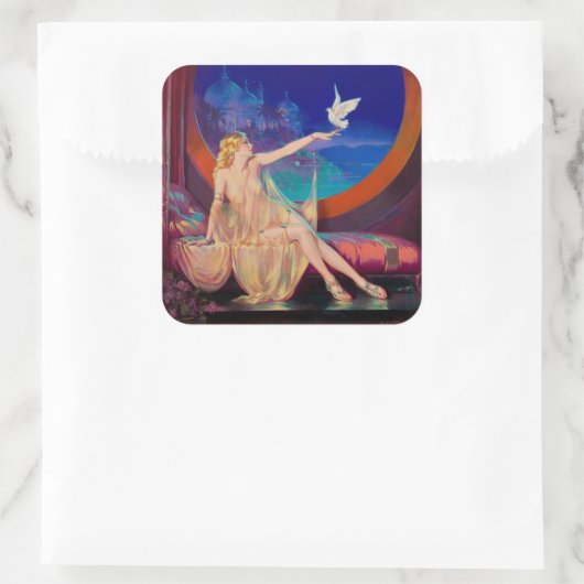 1925年のアラビア・サルタンの側室 スクエアシール (バッグ)