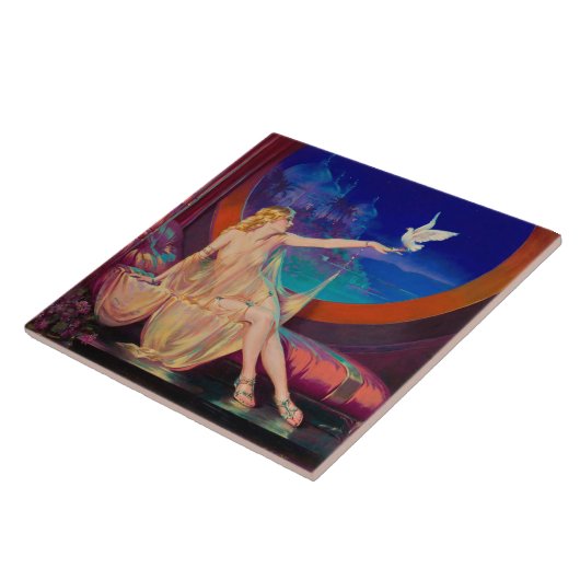 1925年のアラビア・サルタンの側室 タイル (側面)