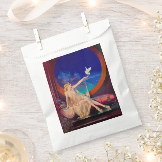 1925年のアラビア・サルタンの側室 フェイバーバッグ (クリップ留めされた状態)