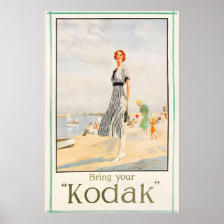 1925年のコダックカメラを持ってきて ヴィンテージスタイル ポスター