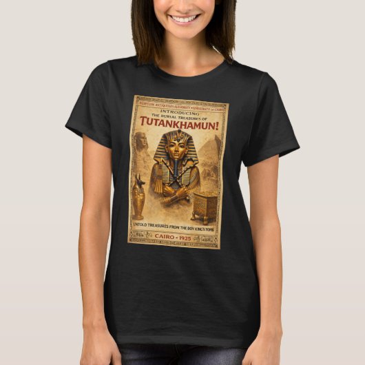 「1925年のツタンカーメン」展覧会ポスター Tシャツ (正面)