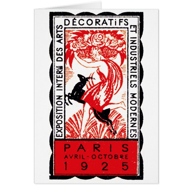 1925年のパリのアールデコポスター (正面)