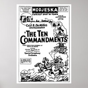 1925年の十戒ヴィンテージ広告ポスター ポスター