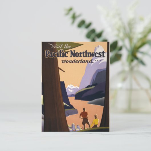 1925年の太平洋岸北西部ワンダーランドを訪れる ポストカード (スタンド正面)