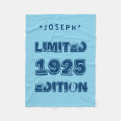 1925年または年の誕生日の限定版V01Z フリースブランケット (正面)