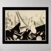 1925年アールデコ ポスター (正面)