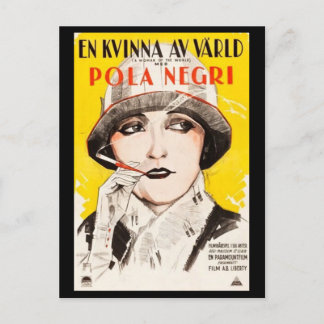 1925年スウェーデン映画女性 ポストカード