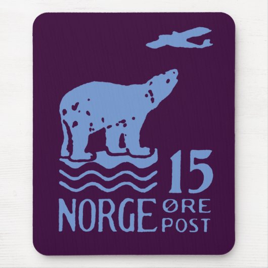 1925年ノルウェー極熊 マウスパッド (正面)