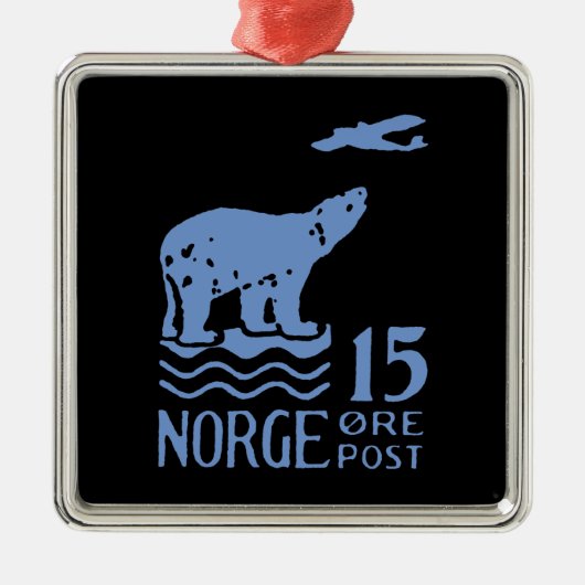 1925年ノルウェー極熊 メタルオーナメント (正面)