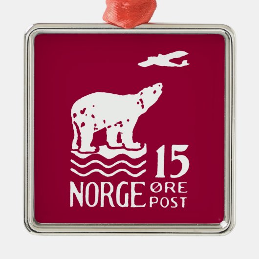 1925年ノルウェー極熊 メタルオーナメント (正面)