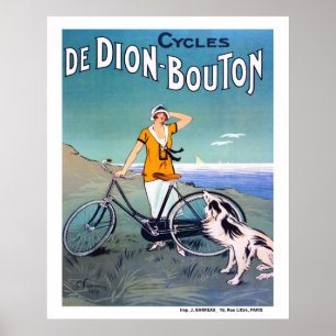 1925年フランス自転車広告 ポスター