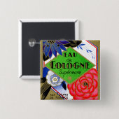 1925年フランス香水の上花 缶バッジ (正面&裏面)