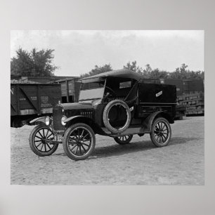1925年式T型ピックアップトラック。ヴィンテージ写真 ポスター