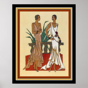1925 Art Deco Fashion Print 16 x 20 ポスター