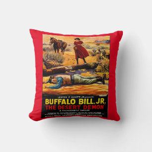 1925 Buffalo Bill, Jr. - Desert Demon movie poster クッション