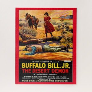 1925 Buffalo Bill, Jr. - Desert Demon movie poster ジグソーパズル