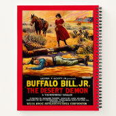 1925 Buffalo Bill, Jr. - Desert Demon movie poster ノートブック (裏面)