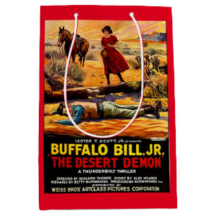 1925 Buffalo Bill, Jr. - Desert Demon movie poster ミディアムペーパーバッグ