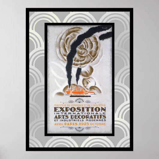 1925 Charles Loupot French Art Deco Exhibit ポスター (正面)