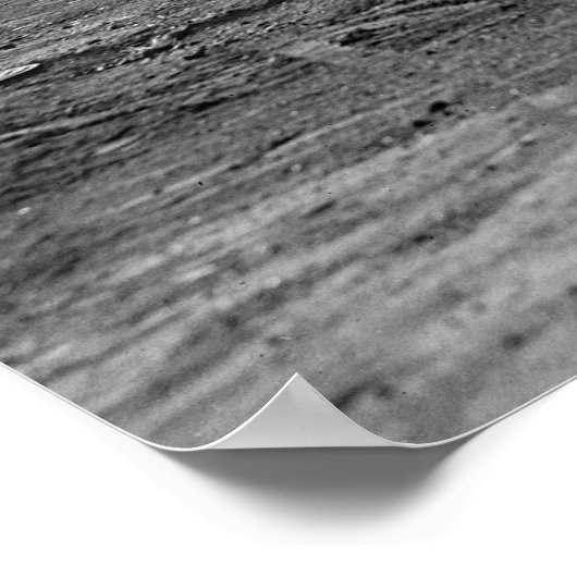 1925 Gas Station and Cars ポスター (角)