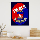 1925 Parisラゲージラベル ポスター (キッチン)