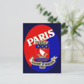 1925 Parisラゲージラベル ポストカード (スタンド正面)