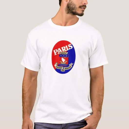 1925 Parisラゲージラベル Tシャツ (正面)