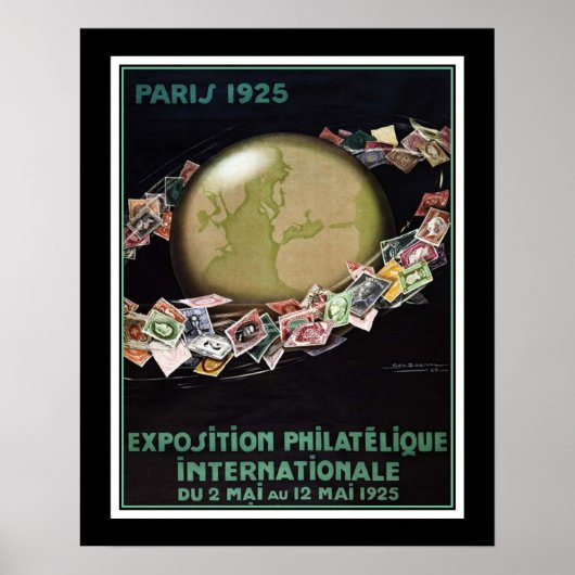 1925 Paris Exposition ポスター (正面)