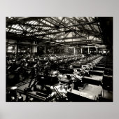 1925 Testing Automobile Motors ポスター (正面)