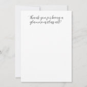 1926カスタマイズ可能なヴィンテージファッションひな形 サンキューカード (裏面)