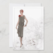 1926カスタマイズ可能なヴィンテージファッション文房具2 サンキューカード (正面)