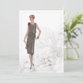 1926カスタマイズ可能なヴィンテージファッション文房具2 サンキューカード (スタンド正面)