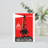 1926ラジオ+放送ポスター ポストカード (スタンド正面)