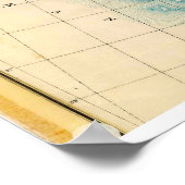 1926年の統一された州高速道路システムの地図 ポスター (角)