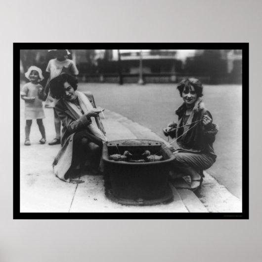 1926年ワシントン州ダックスの魚釣り ポスター (正面)