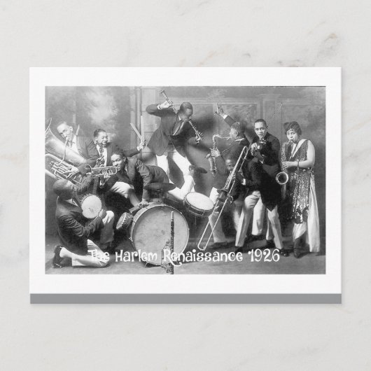 1926年 ハーレム・ルネサンス ジャズ・エラ ポストカード (正面)