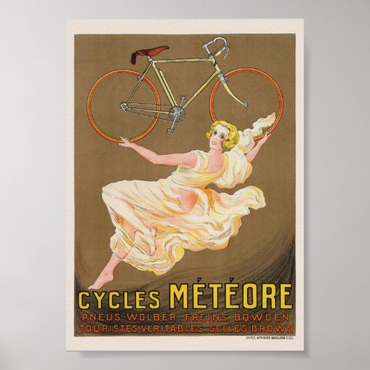 1926年 メテオール 自転車 ヴィンテージ ポスター (正面)