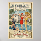 1926 ビンテージ プールサイド シック 水着 広告 ポスター (正面)