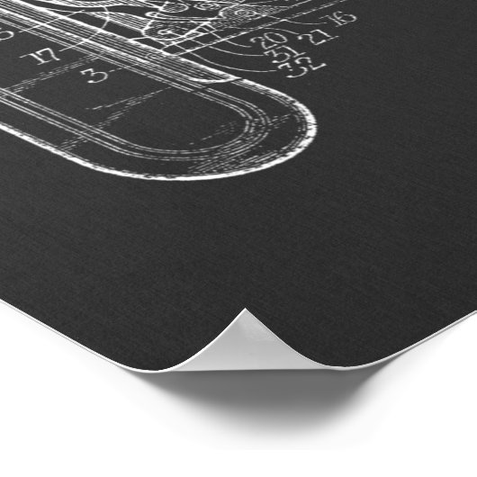 1926 Folding Camera Patent Art Drawing Print ポスター (角)