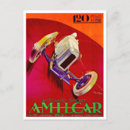 1927アミルカーヴィンテージレーシング広告 ポストカード