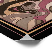 1927アールデコサイケデリックフェアリープリント ポスター (角)