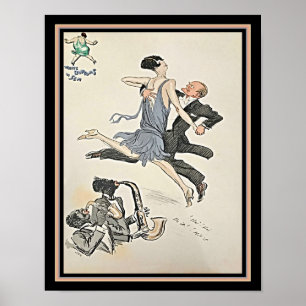 1927アールデコタンゴリトグラフ ポスター