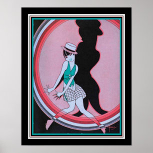 1927アールデコ「スポットライト」プリント16x20 ポスター
