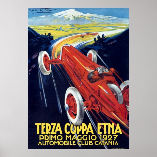 1927イタリアCoppa Etna ポスター (正面)