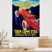 1927イタリアCoppa Etna ポスター (キッチン)