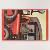 1927ケリー – スプリングフィールドのタイヤと葉巻を持つ2人の男性 ジグソーパズル (横)