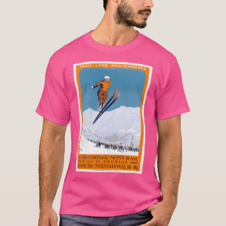 1927シャモニー – モンブランフランススキー選手権大会 Tシャツ