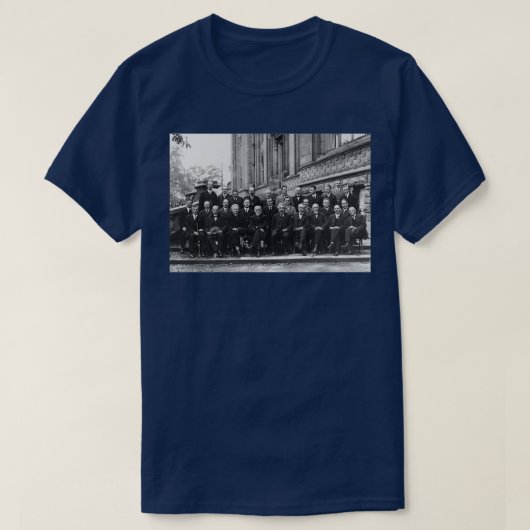 1927ソルベイ量子整備士会議1  Tシャツ (デザイン正面)