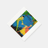 1927フルトン劇場プログラムカバーアート スタンダードカクテルナプキン (角)